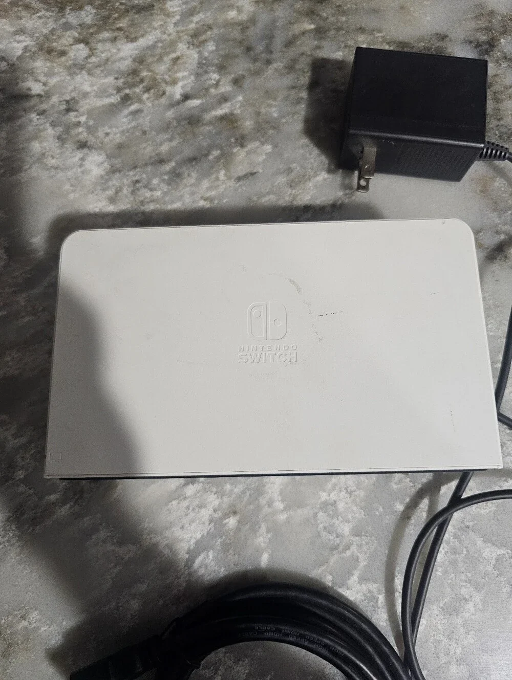 Official Nintendo Switch OLED Dock Set White HEG-007 OEM AC Adapter HDMI No Back
